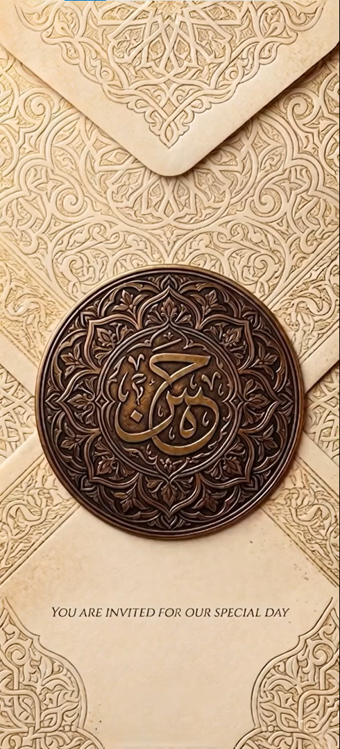 Wedding invitation cover